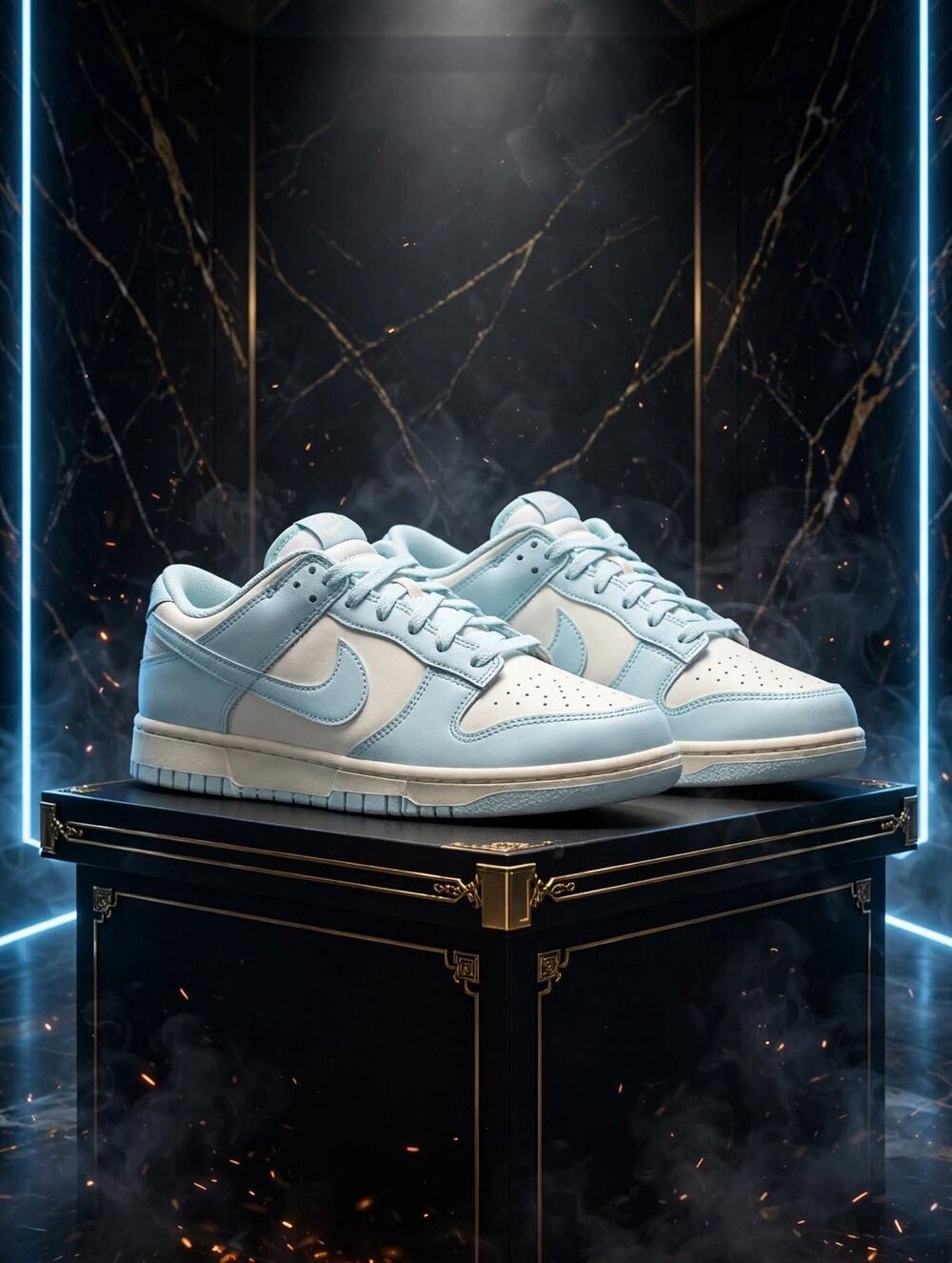 Size 10.5 - Nike Dunk Low Ocean Bliss HF5441-103 Glacier Blue Sail Ice Blue NWT